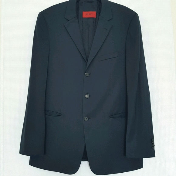 Hugo Boss Other - 2pc Boss Mens Teal Blue Virgin Wool Suit 40US 50EU